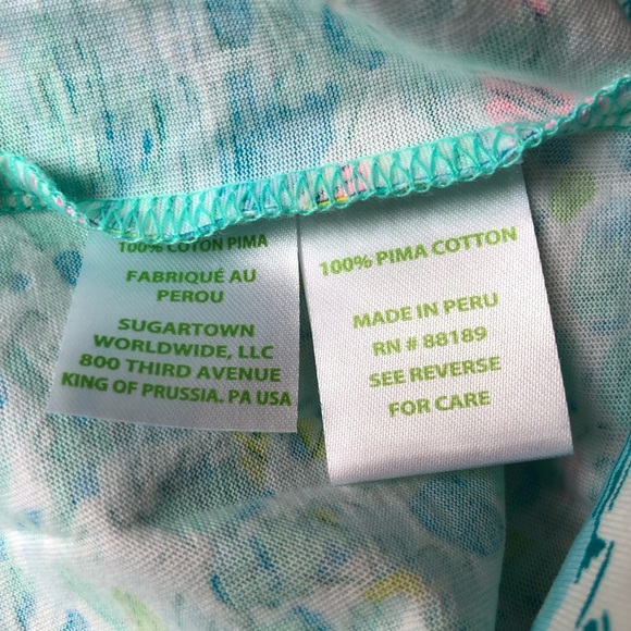 Lilly Pulitzer Marlowe Dress Size XXS Sunshine City Pima Cotton Tropical - Picture 12 of 13